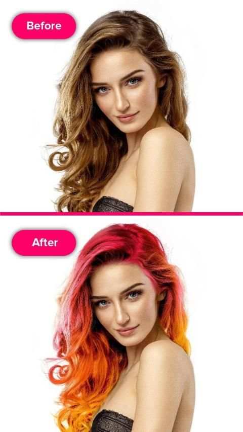 Hair Color Camera Editor screenshot 5