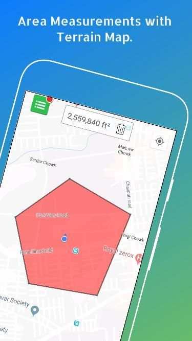 Mobile se jamin nape | Gps Area Measurement on Map screenshot 4