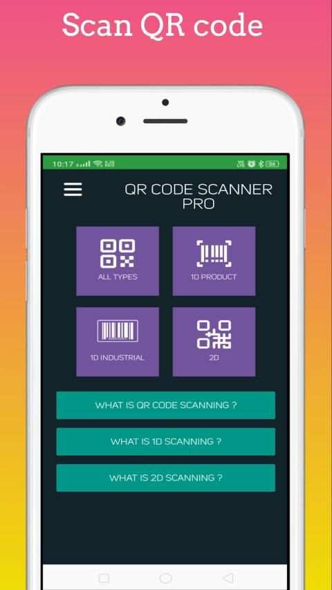QR code scanner pro स्क्रीनशॉट 1
