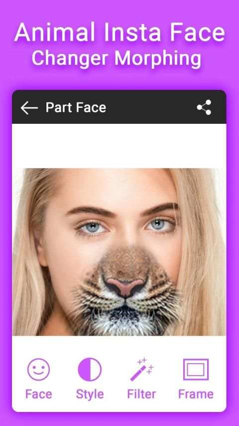 Animal Face Photo Editor : Face Changer Edit screenshot 1