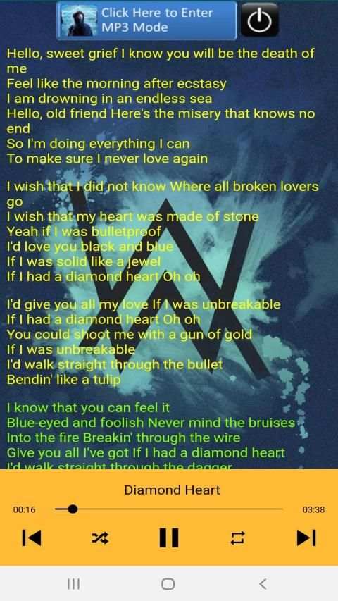 Alan Walker Song plus Lyric screenshot 7