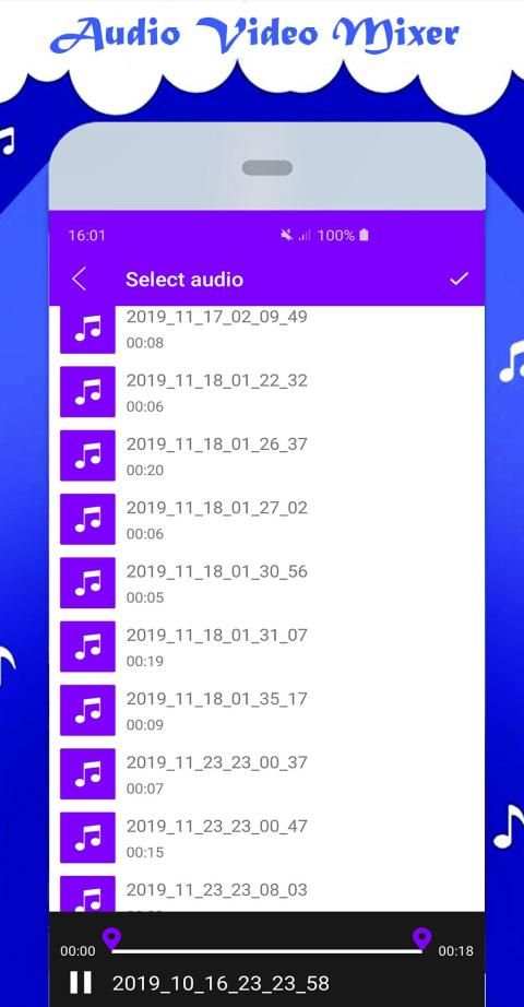 Add Audio To Video स्क्रीनशॉट 1