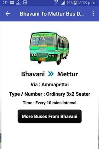 Bhavani Bus Info screenshot 6