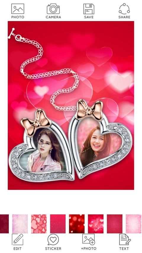 Locket Photo Frames स्क्रीनशॉट 2