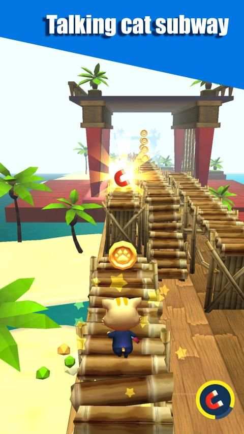 Cat Run - My Tom Subway Surf & Cat Talking screenshot 1