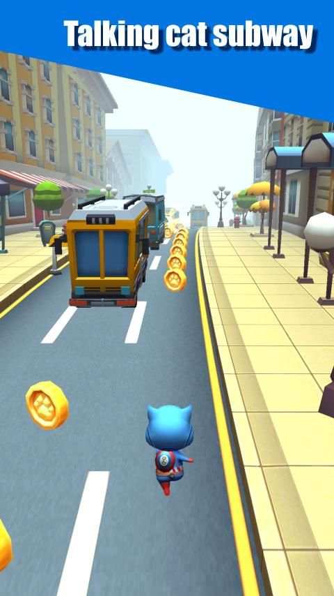 Cat Run - My Tom Subway Surf & Cat Talking screenshot 5