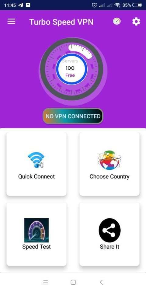 Turbo Speed VPN - free vpn unlimited screenshot 1