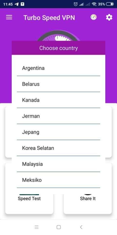 Turbo Speed VPN - free vpn unlimited screenshot 2