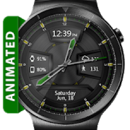 ikon Daring Graphite HD WatchFace Widget Live Wallpaper