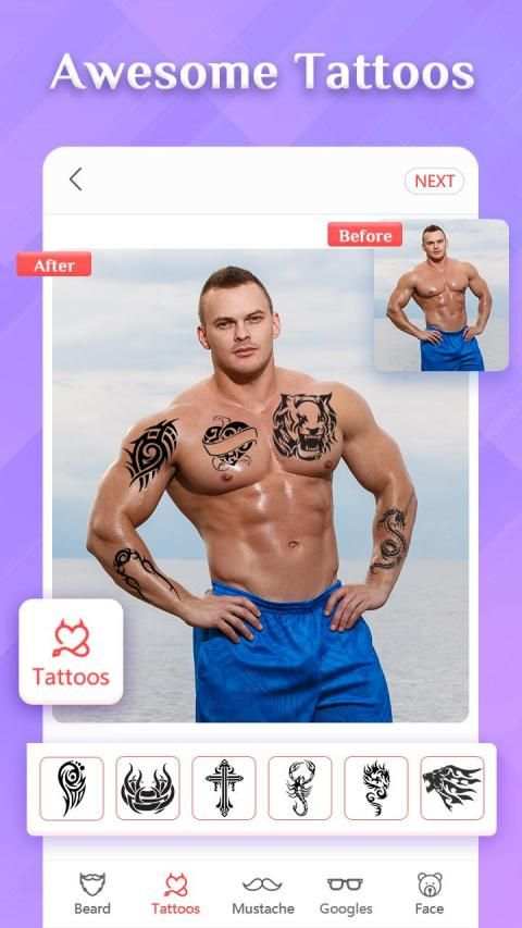 Men Photos And Blend & Pip Filter Editor screenshot 1