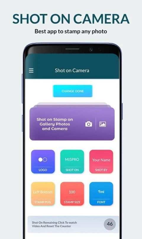 Shot On Stamp : Watermark Camera स्क्रीनशॉट 5