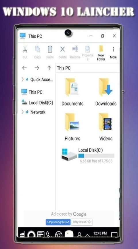 Launcher For Window 10 -Windows OS स्क्रीनशॉट 3