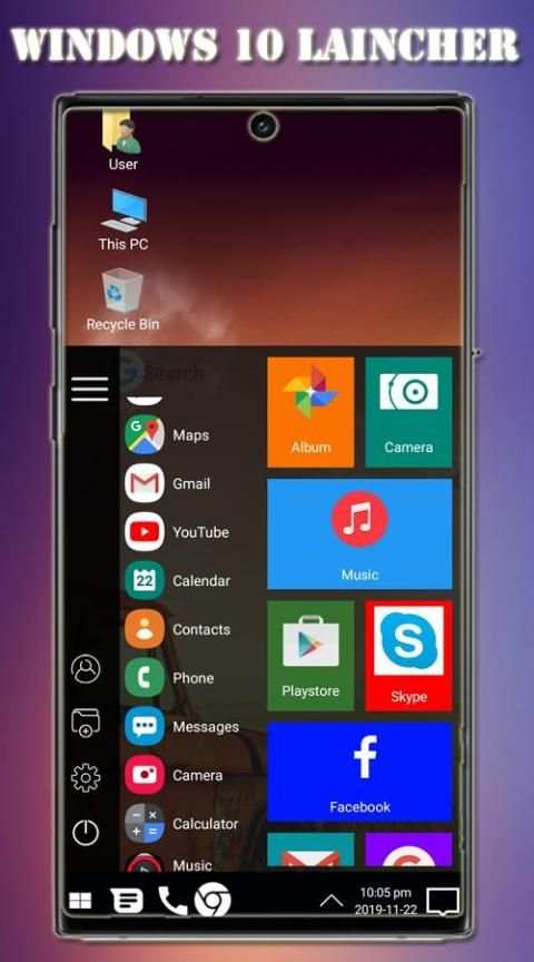 Launcher For Window 10 -Windows OS स्क्रीनशॉट 1