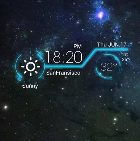 Animation Weather Cool widget स्क्रीनशॉट 18