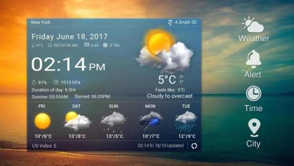 Animation Weather Cool widget स्क्रीनशॉट 9