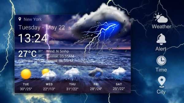 Animation Weather Cool widget स्क्रीनशॉट 26
