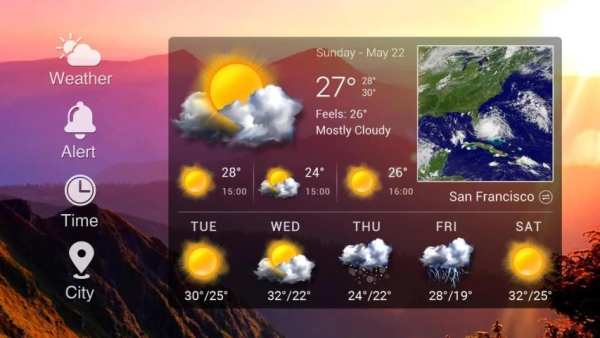 Animation Weather Cool widget स्क्रीनशॉट 28