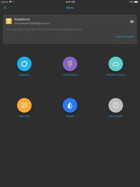 KeepSecret Photo Album Vault screenshot 1