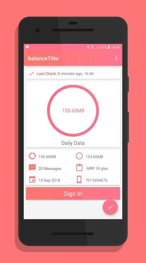 BalanceTitto - Balance Checking App स्क्रीनशॉट 4