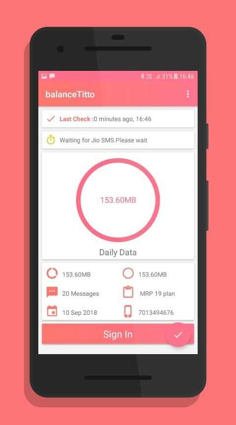 BalanceTitto - Balance Checking App स्क्रीनशॉट 3