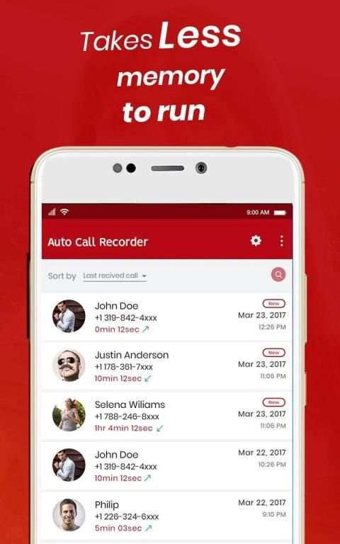 Auto Call Recorder Lite स्क्रीनशॉट 5