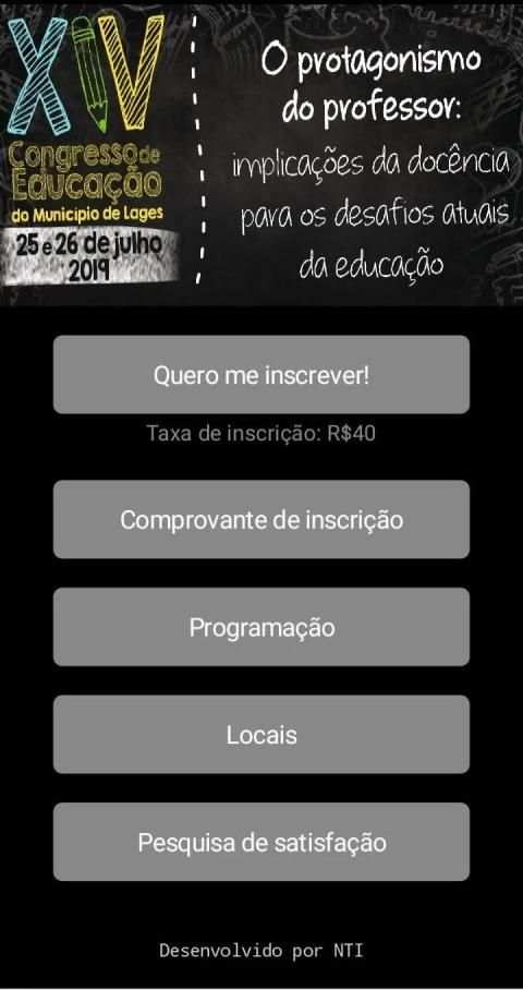 Congresso de Educação do Município de Lages screenshot 4