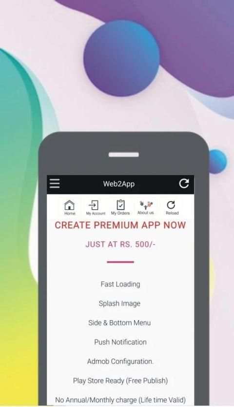 Website to Mobile app - Web to app Web2app स्क्रीनशॉट 2