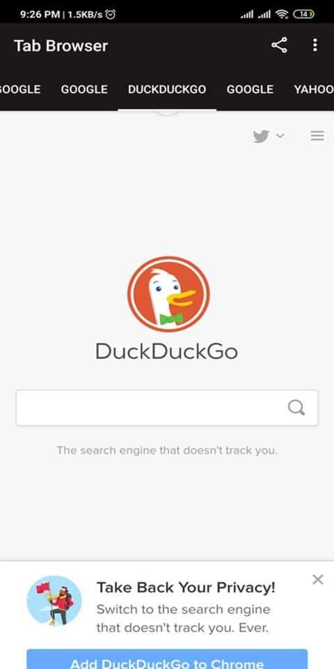 Tab Browser screenshot 1