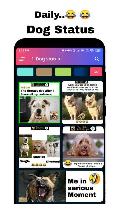 Dog status and wallpaper HD screenshot 6