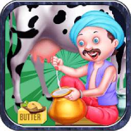 Pure Milk Butter Factory: Dairy Farm Cooking Game