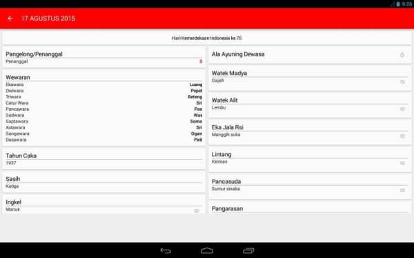 Kalender Bali screenshot 3