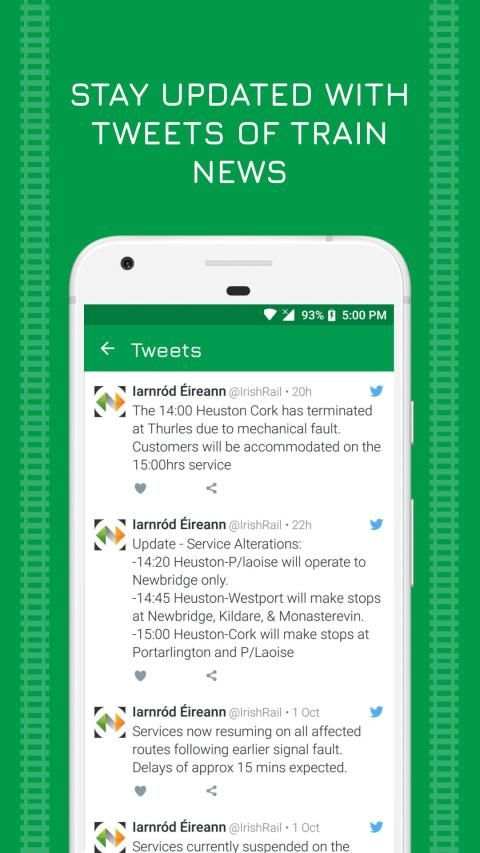 Irish Rail: Live Train App of Ireland स्क्रीनशॉट 1