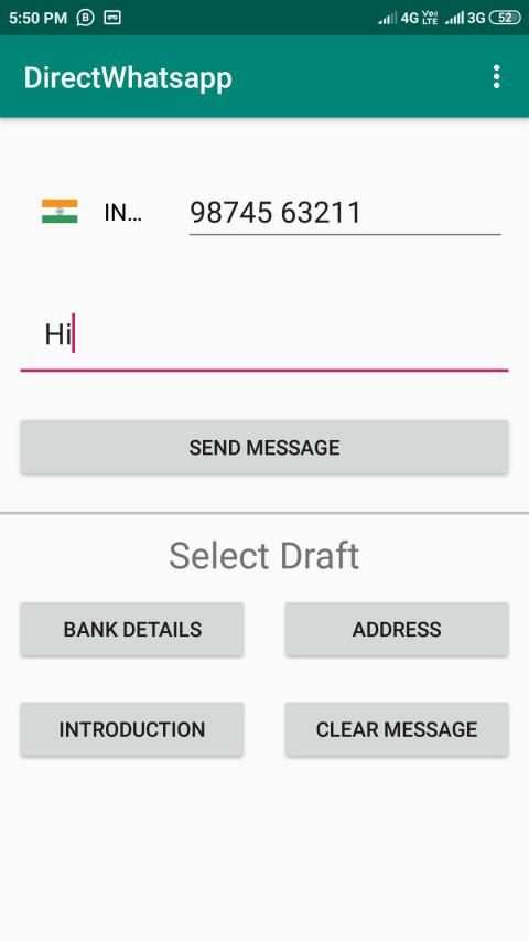 Direct WhatsApp Chat Without Adding Contact Number screenshot 6