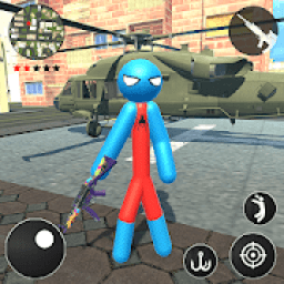 ikon Spider Rope Hero Stickman Crime Gangster 2019