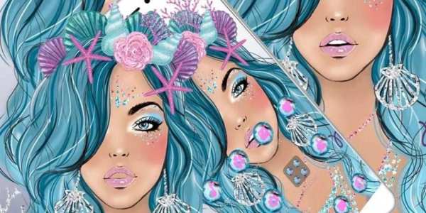 Tema Blue Shell Star Girl screenshot 1