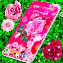 Pastel Pink Rose Live Wallpaper * Spring Themes