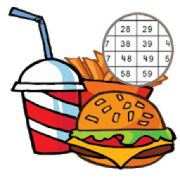 ikon Coloring by Number Foods Draw Coloring