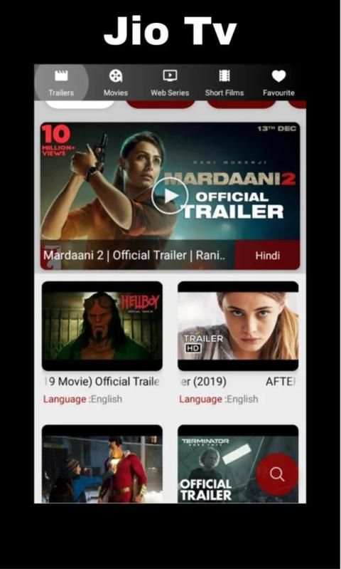 Free Jio TV HD Channels Guide स्क्रीनशॉट 1