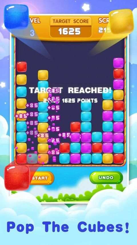 Jelly Cube Pop 2019:Crush cubes screenshot 5
