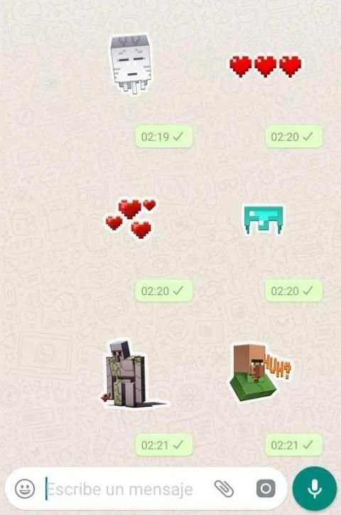 Minestickers en español para WhatsApp screenshot 6