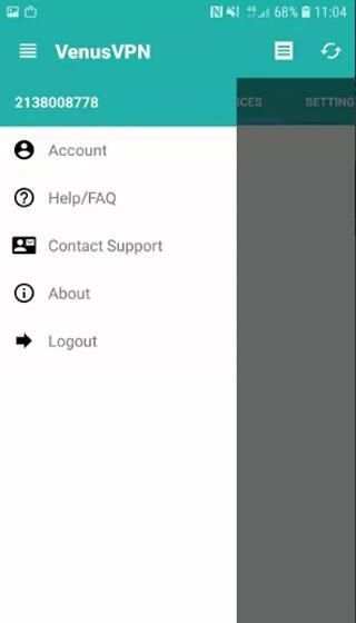 VenusVPN स्क्रीनशॉट 4