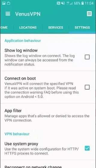 VenusVPN स्क्रीनशॉट 5