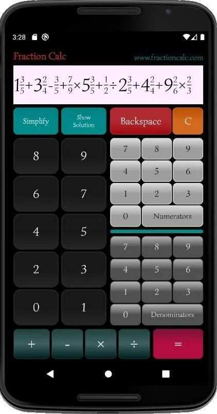 Fraction Calc - Mixed Fraction Calculator screenshot 2