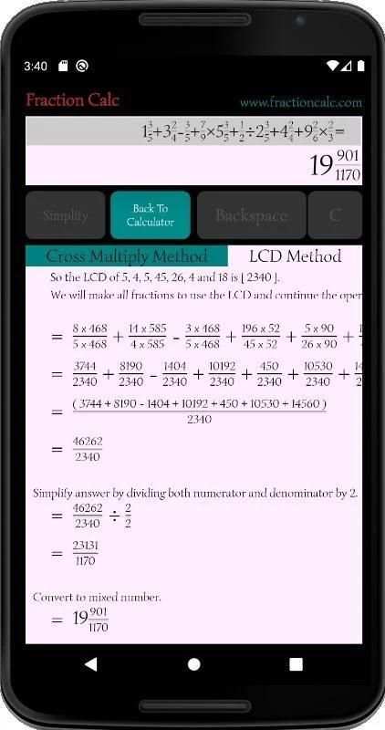Fraction Calc - Mixed Fraction Calculator screenshot 8