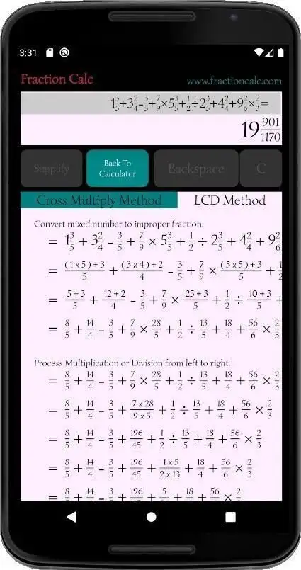 Fraction Calc - Mixed Fraction Calculator screenshot 4