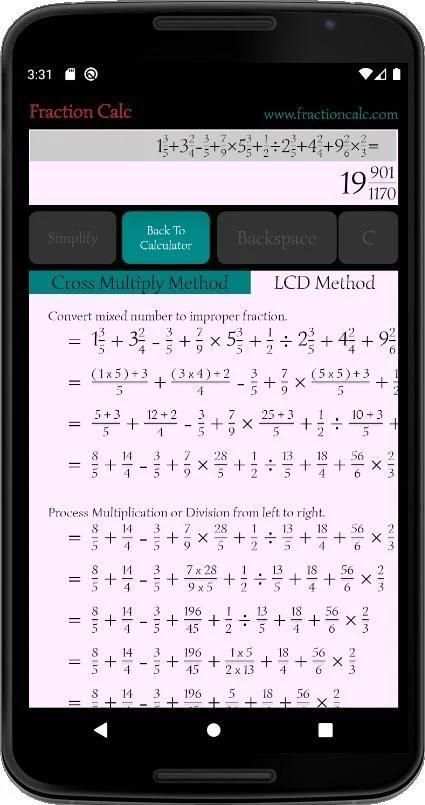 Fraction Calc - Mixed Fraction Calculator screenshot 4