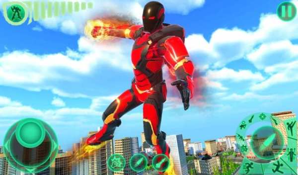 Transform Robot Flying Hero: Fire Hero Robot Games screenshot 2