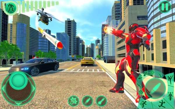 Transform Robot Flying Hero: Fire Hero Robot Games screenshot 6