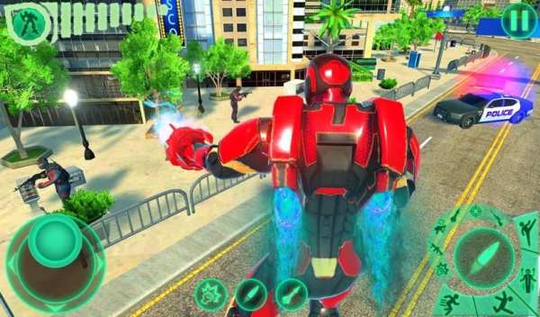 Transform Robot Flying Hero: Fire Hero Robot Games screenshot 3