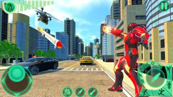 Transform Robot Flying Hero: Fire Hero Robot Games screenshot 9